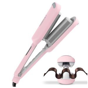 Pink Hair Crimper and Waver Styling Iron - Unbranded